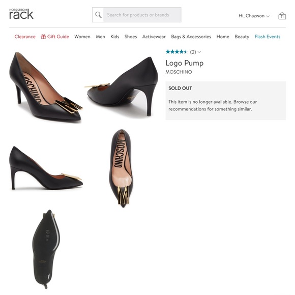 MOSCHINO Logo 3” Pump Heel Sz US7.5 / EU38 Italy - Picture 2 of 6